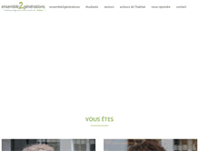 Tablet Screenshot of ensemble2generations.fr